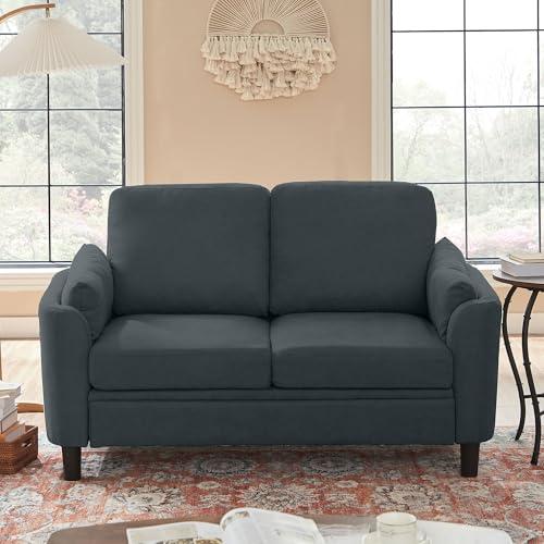 【並行輸入品】 Jarenie Small Loveseat Sofa，60" Modern Love Seat Couch with Back