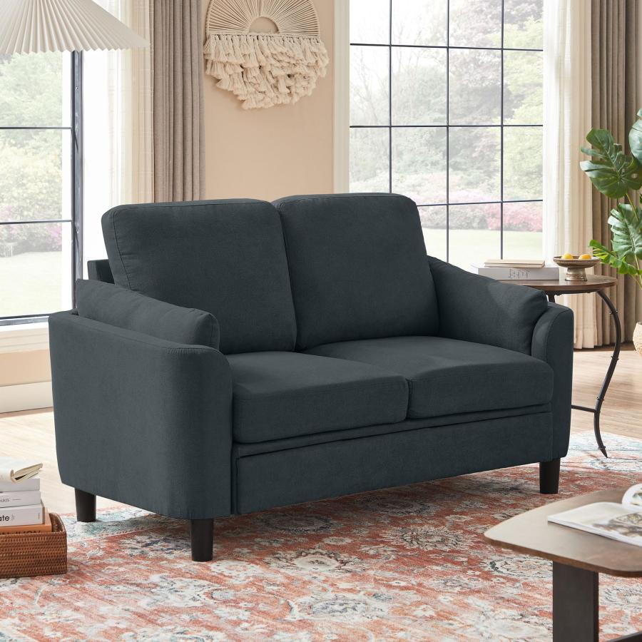 【並行輸入品】 Jarenie Small Loveseat Sofa，60" Modern Love Seat Couch with Back