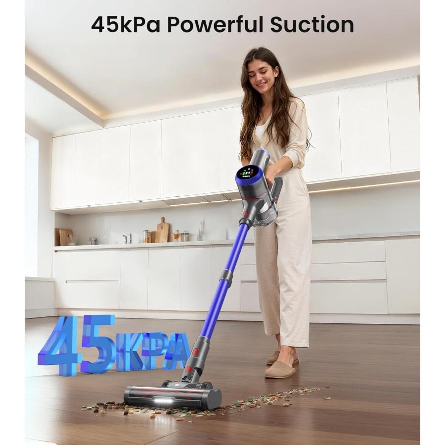【並行輸入品】 FKIEN Cordless Vacuum Cleaner， 550W 45kPa 65Mins Vacuum Cleaners_6