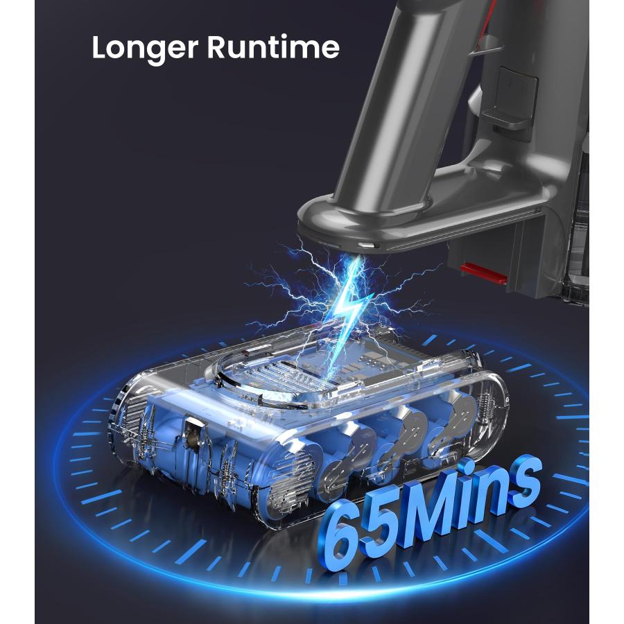 【並行輸入品】 FKIEN Cordless Vacuum Cleaner， 550W 45kPa 65Mins Vacuum Cleaners_9