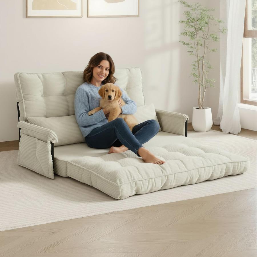 【並行輸入品】 GAOHAPY 5 Position Adjustable Floor Sofa Couch，Multi Functional_3