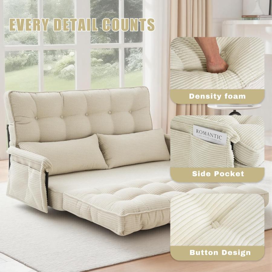 【並行輸入品】 GAOHAPY 5 Position Adjustable Floor Sofa Couch，Multi Functional_9