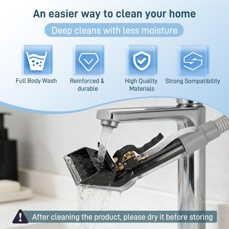 【並行輸入品】 Universal Upholstery Tool Attachment with 12 ft Hose， Compatible_6