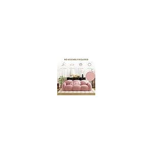 【並行輸入品】 Sdorens 90.55 Inches 3 Seater Sofa Couch， Modern Teddy Plush Bon_8