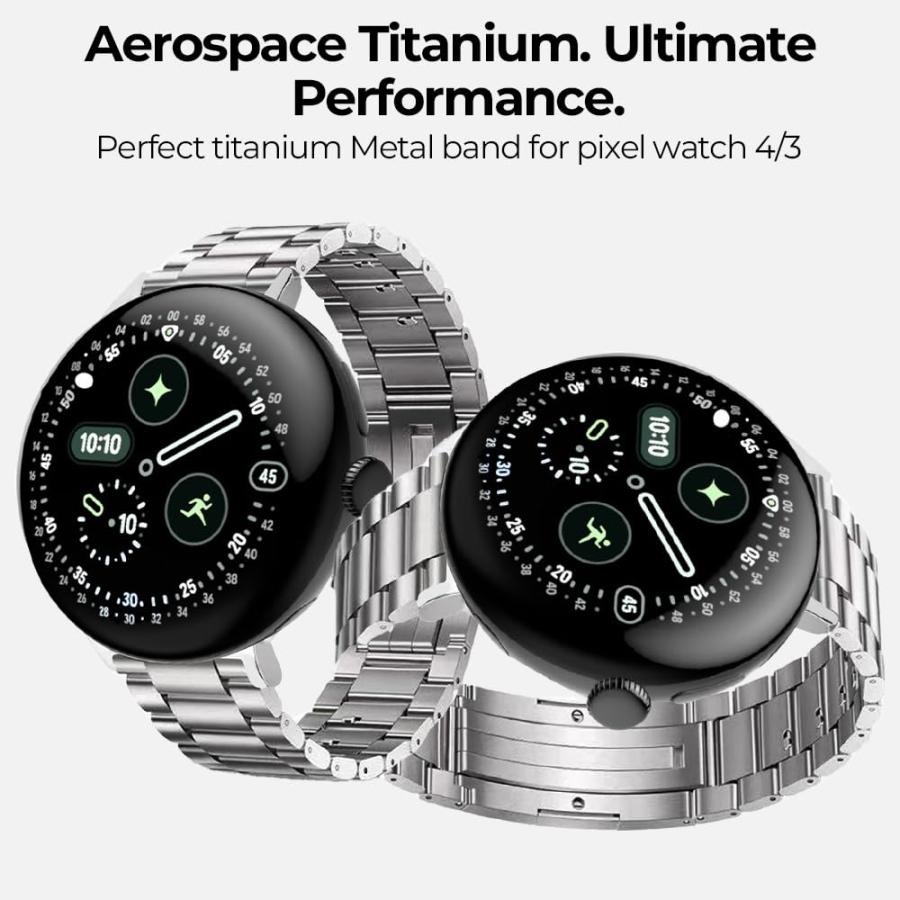 【並行輸入品】 YINIXIN Tool Free Titanium Metal Band for Google Pixel Watch 4 4_3