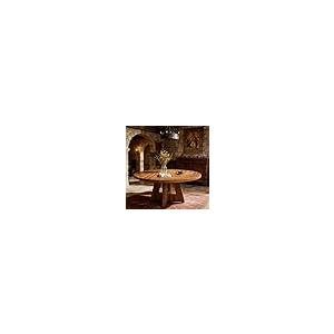 【並行輸入品】 Modern Coffee Table Round with Pedestal Base for Living Room， Ve