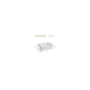 【並行輸入品】 78" Modern Love Seat Sectional Couches for Living Room， Charcoal