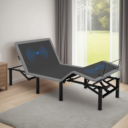 【並行輸入品】 Adjustable Bed Frame with Massage and Zero Gravity Positions， Tw_1