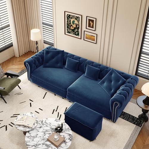 【並行輸入品】 healthomse 89" King Size Pull Out Sofa Bed， 3 in 1 Velvet Conver_1