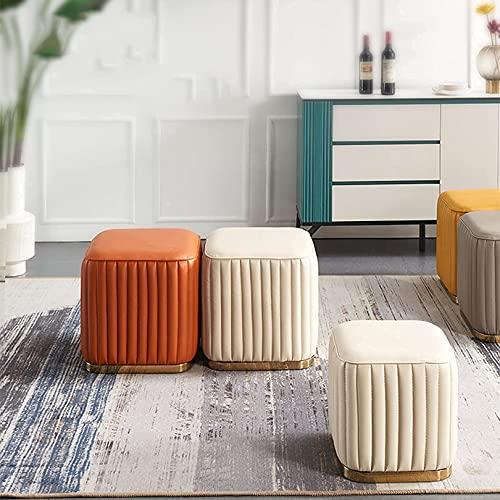 【並行輸入品】 SAeWare Small Footstool Square Sofa Stool Side Table Footstool W