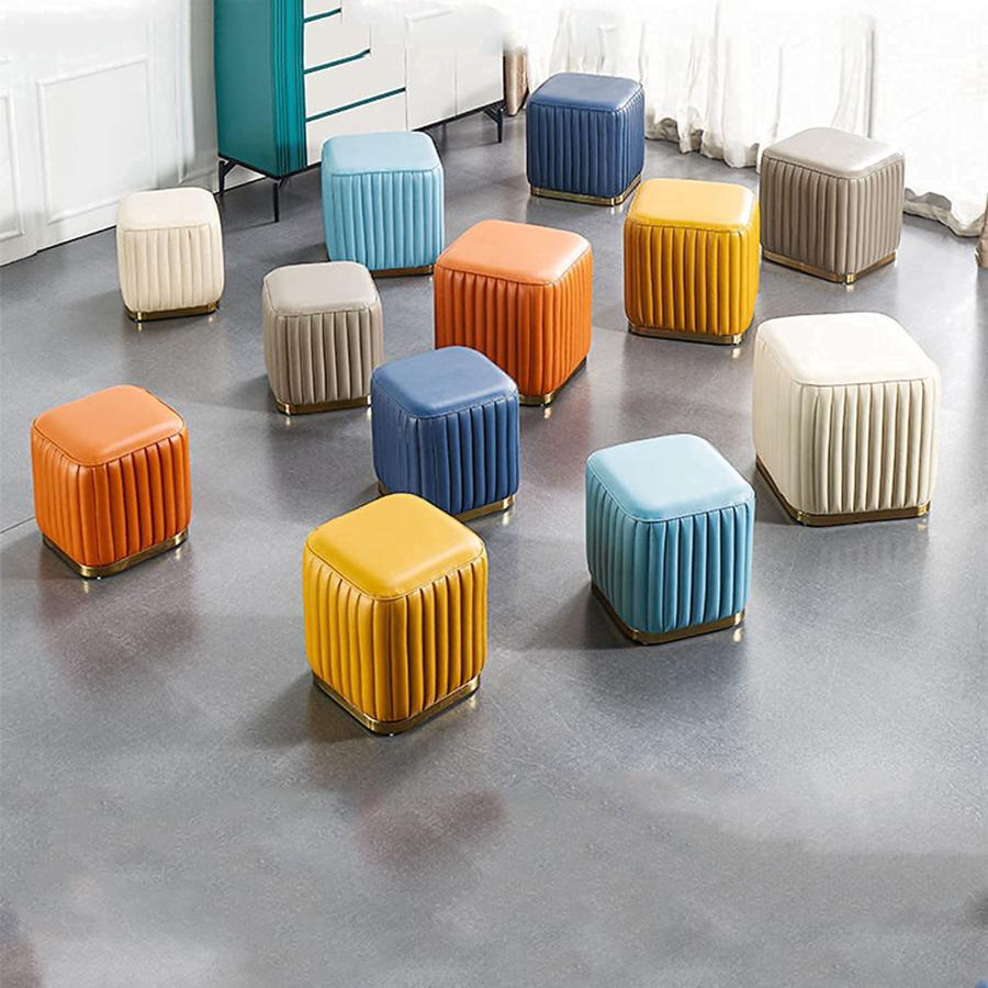 【並行輸入品】 SAeWare Small Footstool Square Sofa Stool Side Table Footstool W