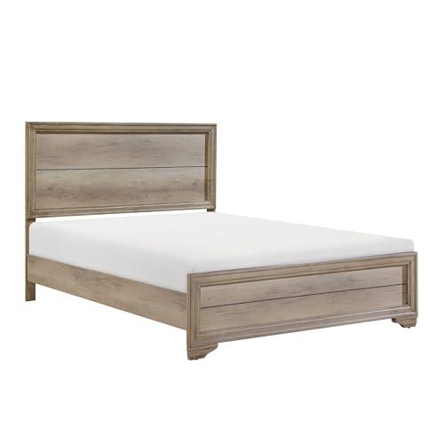【並行輸入品】 kidfeuyu Contemporary Natural Finish 1pc Full Size Bed Premium M_4