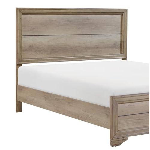 【並行輸入品】 kidfeuyu Contemporary Natural Finish 1pc Full Size Bed Premium M_7