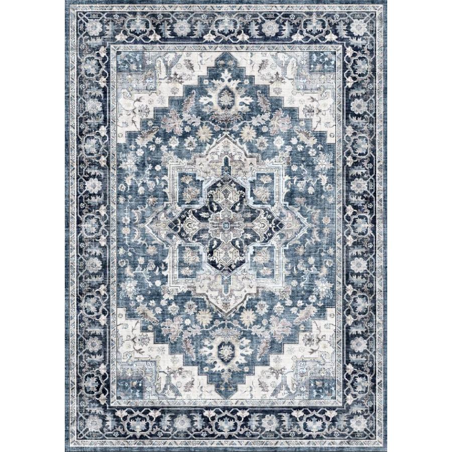 【並行輸入品】RIMAYA 6x9フィート 洗濯機洗い可能エリアラグ 108×72インチ Lサイズ ウルトラソフトラグ 滑り止め裏地&丈夫なエッ_6