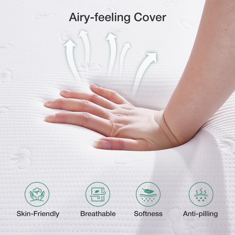 【並行輸入品】 Novilla King Mattress 10 Inch， King Memory Foam Mattress for Pre_9