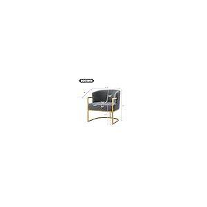 【並行輸入品】 GDFStudio Modern Velvet Accent Chair Upholstered Armchair with C_5