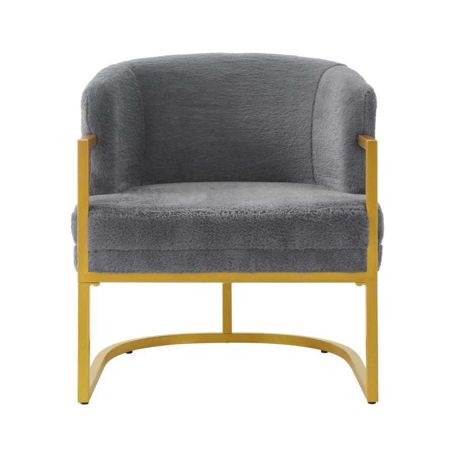【並行輸入品】 GDFStudio Modern Velvet Accent Chair Upholstered Armchair with C_6