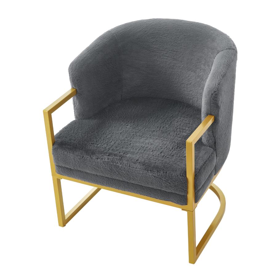 【並行輸入品】 GDFStudio Modern Velvet Accent Chair Upholstered Armchair with C_9