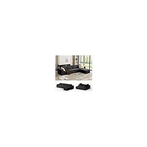 【並行輸入品】 Homiva 136" Cloud Sectional Boneless Sofa， Modular Sectional L S_2