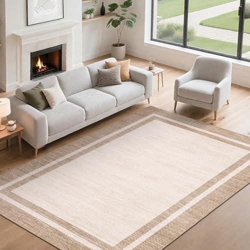 【並行輸入品】 LUXLOOM Living Room Area Rug 8x10 Area Rug Modern Border Indoor_1