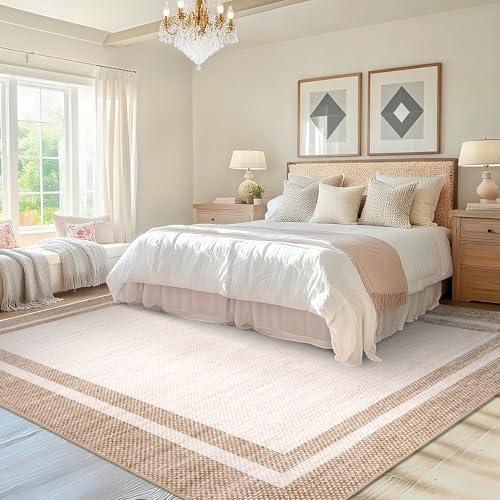 【並行輸入品】 LUXLOOM Living Room Area Rug 8x10 Area Rug Modern Border Indoor_7