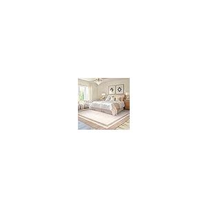 【並行輸入品】 LUXLOOM Living Room Area Rug 8x10 Area Rug Modern Border Indoor_8