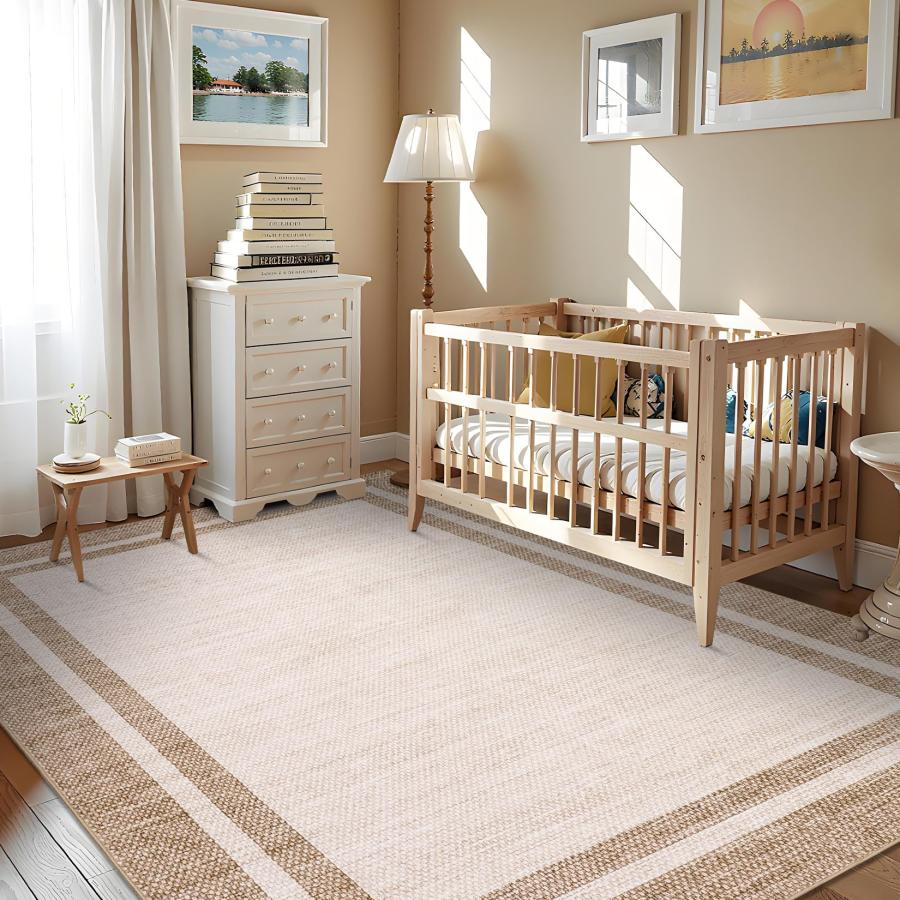 【並行輸入品】 LUXLOOM Living Room Area Rug 8x10 Area Rug Modern Border Indoor_9