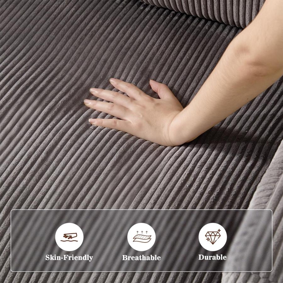 【並行輸入品】 110" Modular Sectional Sofa， Boneless Couch Memory Foam Cloud Co