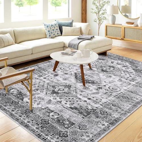 【並行輸入品】 Area Rugs Washable Non Slip Soft Vintage Rugs for Bedroom Bathro_1