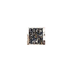 【並行輸入品】Mitpok ダークブルー ボーホー 花柄 シャワーカーテン 60Wx72H フラワー ボヘミアン ネイビー 素朴なゴールド ボタ_2