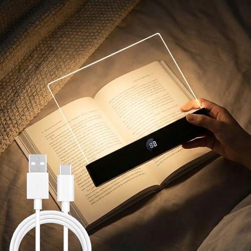 【並行輸入品】 2026 New Book Light， Rechargeable Clear LED Flat Reading Light w_4