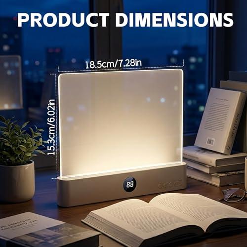 【並行輸入品】 2026 New Book Light， Rechargeable Clear LED Flat Reading Light w_7