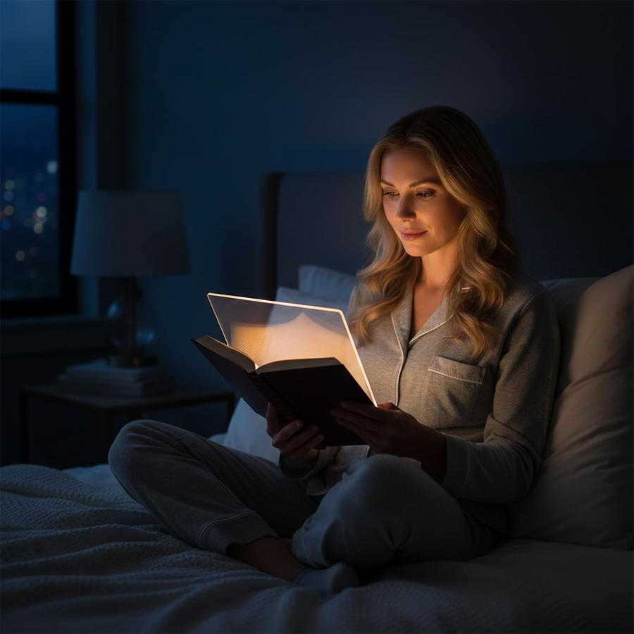 【並行輸入品】 2026 New Book Light， Rechargeable Clear LED Flat Reading Light w_9