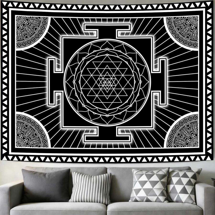 並行輸入品】SHRAPHY Sri Yantra 曼荼羅 瞑想タペストリー 神聖な幾何