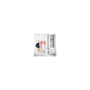 【並行輸入品】 BABE MAPS Watercolor Color Block No Hook Shower Curtain Bohemian_5