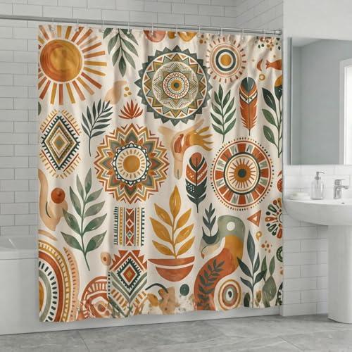 【並行輸入品】LEONGSII シャワーカーテン (ボヘミア) LEONGSII Bohemian Shower Curtain， Colorf_1