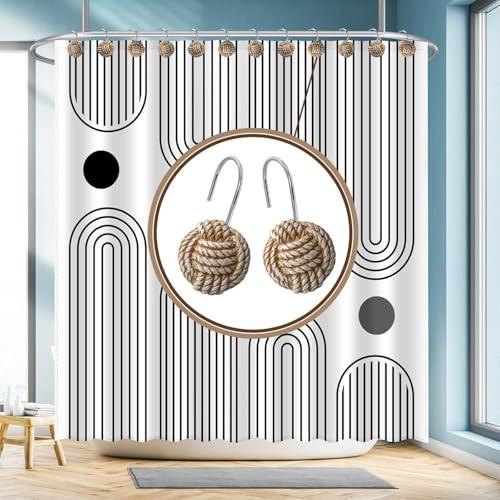 【並行輸入品】 Bohemian Shower Curtain Hooks， Set of 12， Resin & Stainless Stee_7