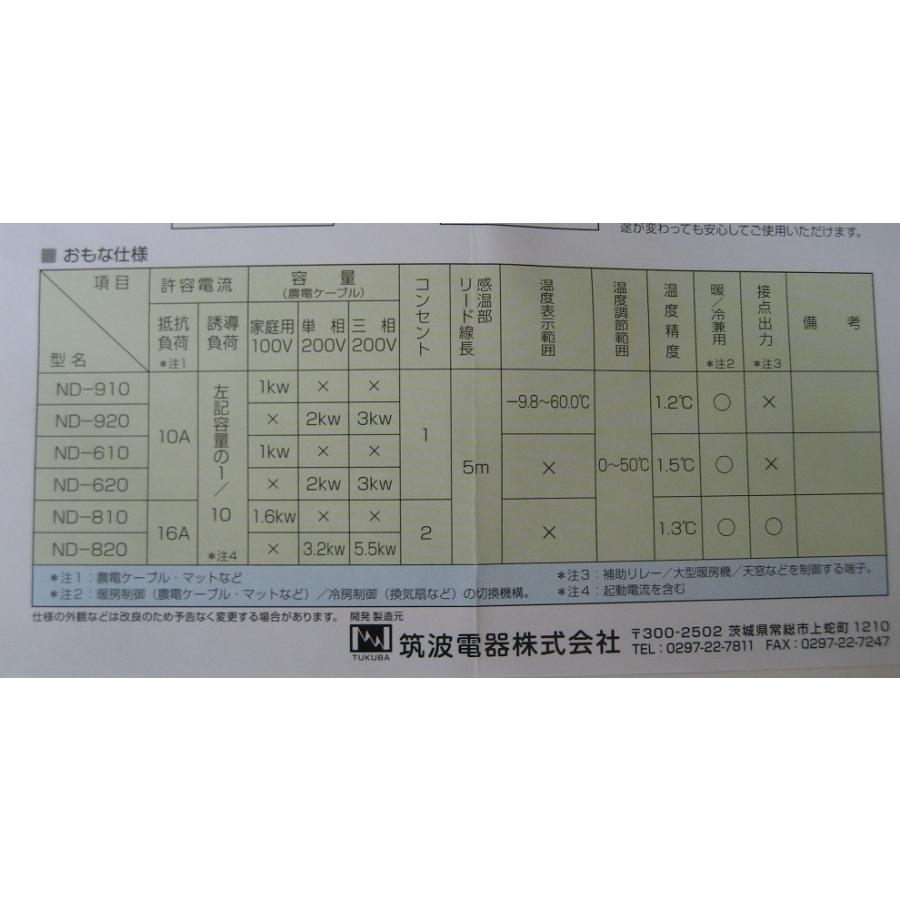 農電 電子サーモ ND−610 : 農薬ドットコム - 通販 - Yahoo