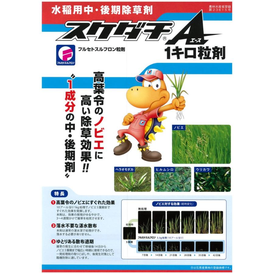 スケダチエース1キロ粒剤 1kg×12袋セット : 農薬ドットコム - 通販