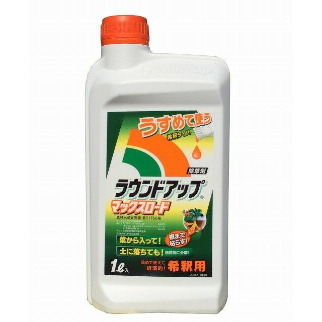 ラウンドアップマックスロード 1Lを2本セット 希釈用 除草剤 ラウンドアップマックスロード 1L : 農薬ドットコム - 通販 - Yahoo