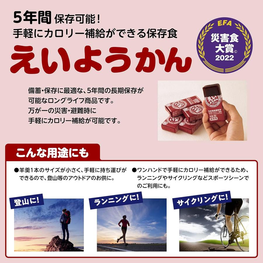 えいようかん 2種各15本(計30本)セット 井村屋 防災 チョコえい