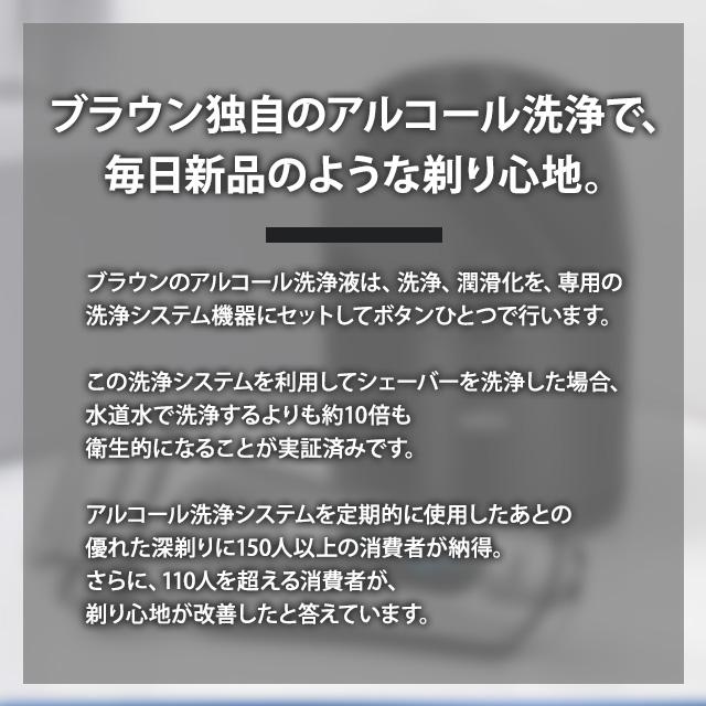 BRAUN（ブラウン） シェーバー 洗浄液 1個 正規品 99.9%除菌 クリーン