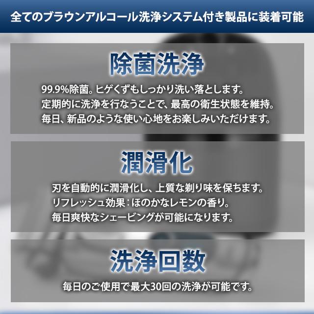 BRAUN（ブラウン） シェーバー 洗浄液 1個 正規品 99.9%除菌 クリーン