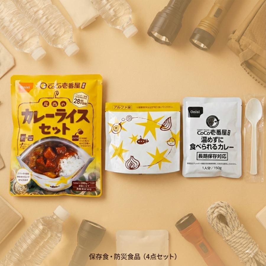 尾西食品 CoCo壱番屋 監修 尾西のカレーライスセット 3食分 非常食