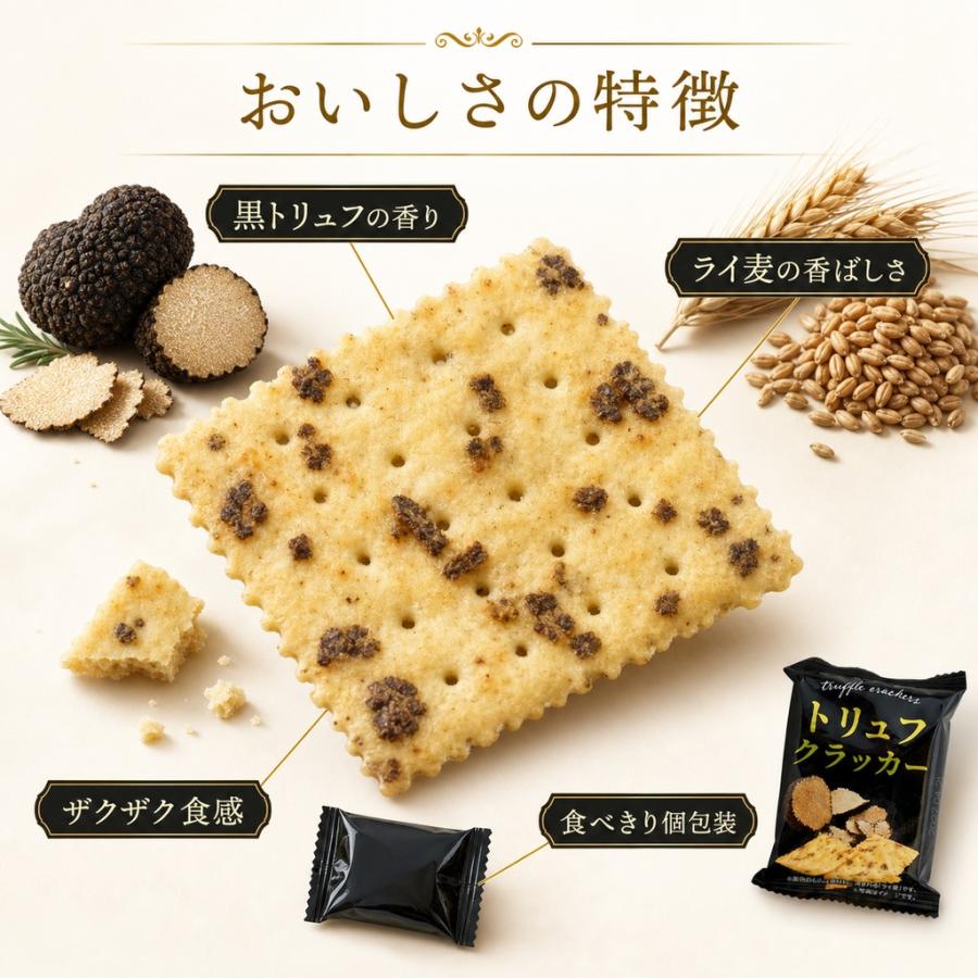 トリュフクラッカー テーケーエム 【1箱】18袋（54枚） 個包装