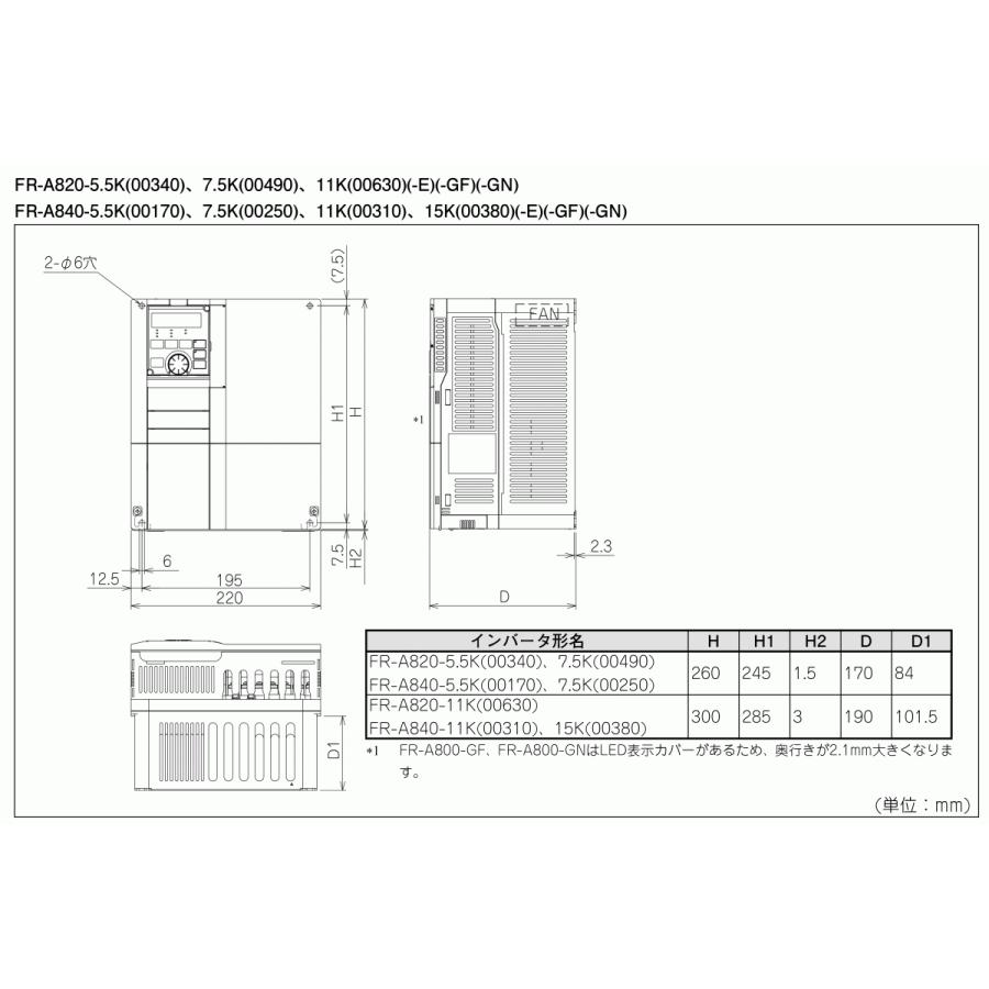 店舗 三菱電機 FR-A820-5.5K-1 インバータ sushitai.com.mx