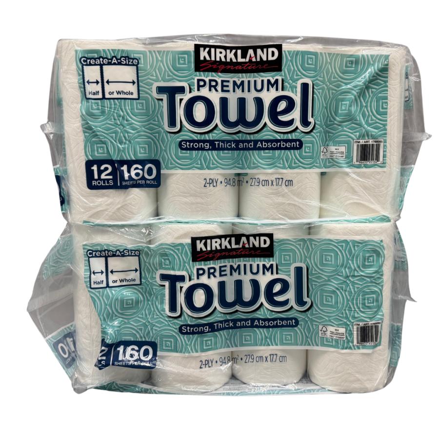 KIRKLAND SIGNATURE コストコ キッチンペーパータオル12ロール 160