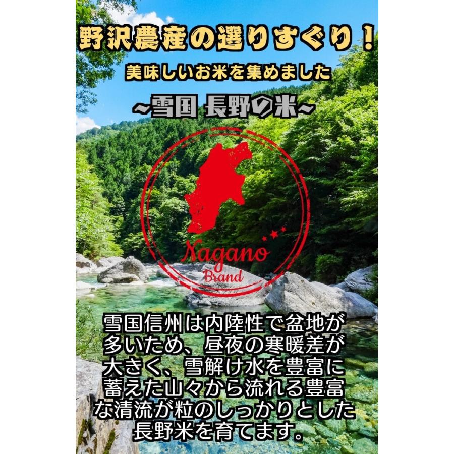 令和5年産 無洗米 30kg 送料無料 米 お米 風さやか 流るる 野沢農産 長野県産 精米 5kg ×6袋 無洗米30kg｜nozawan320｜04