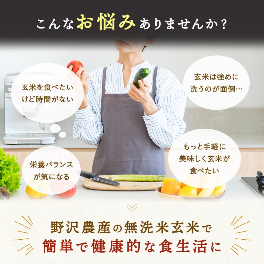 野沢農産 令和5年産 無洗米玄米 20kg 送料無料 米 お米 コシヒカリ 流