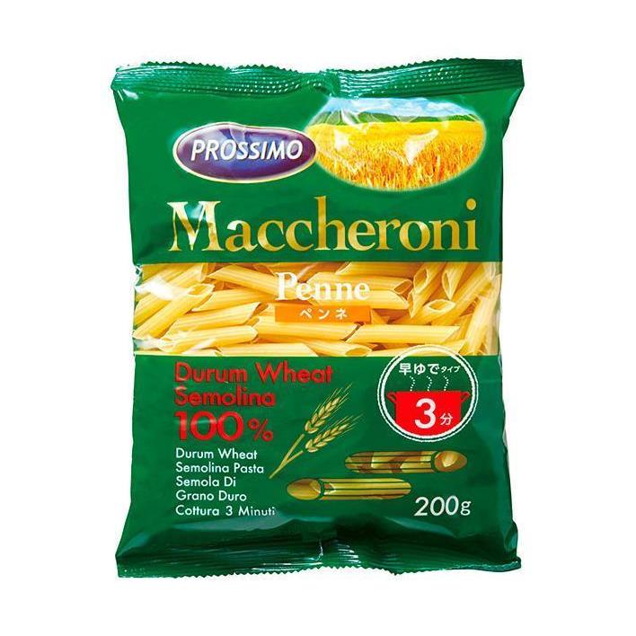 プロッシモマカロニ　ペンネ　早ゆでタイプ　200g PROSSIMO プロッシモ マカロニペンネ 早ゆでタイプ 200g×24袋入｜ 送料